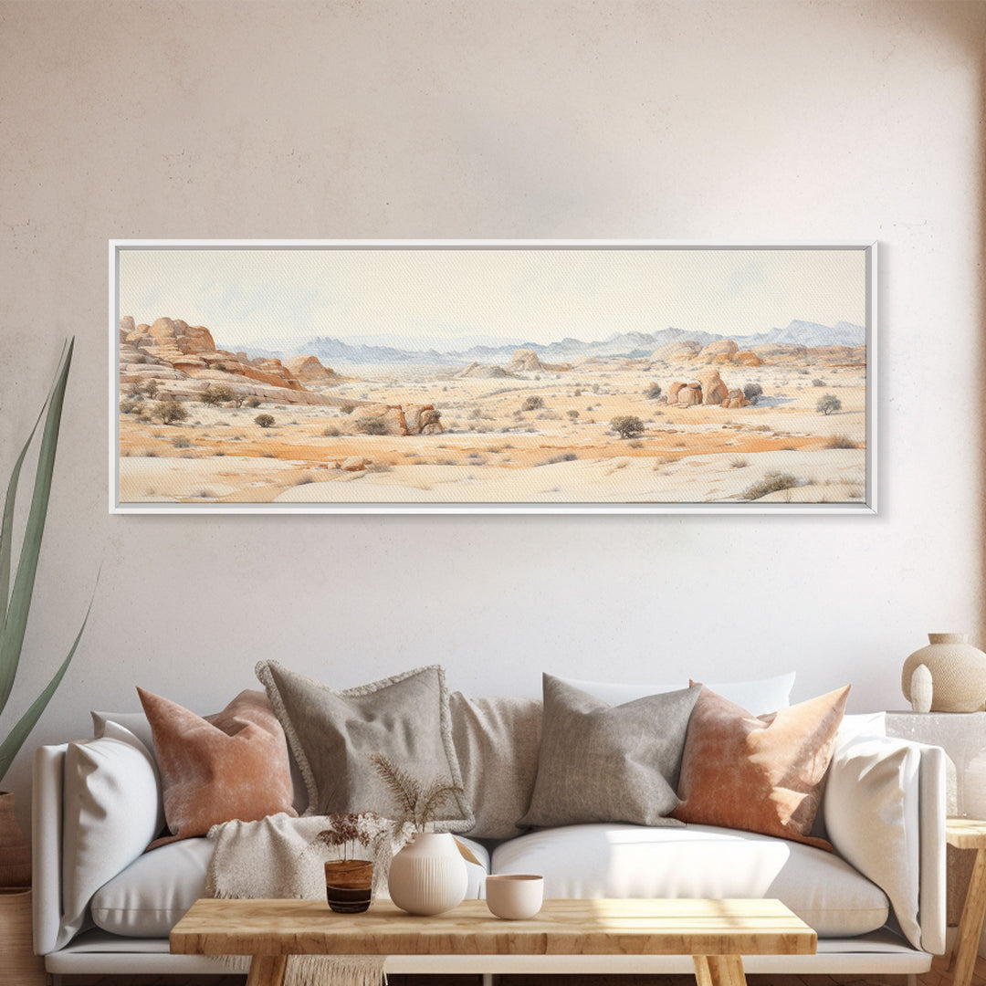 Arches National Park Poster, Utah, Extra Large Horizontal Wall Art, Watercolor Travel Print, Framed Canvas Print Wall Decor