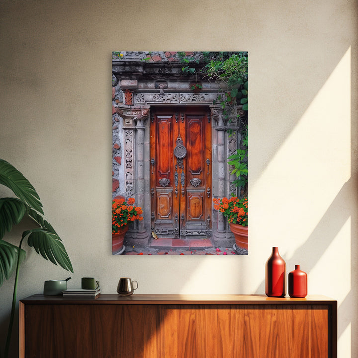 Change345 Colorful Indian Architecture Canvas Print, Traditional Art if India, Photography Print, Indian Wall Art, Living Room Decor