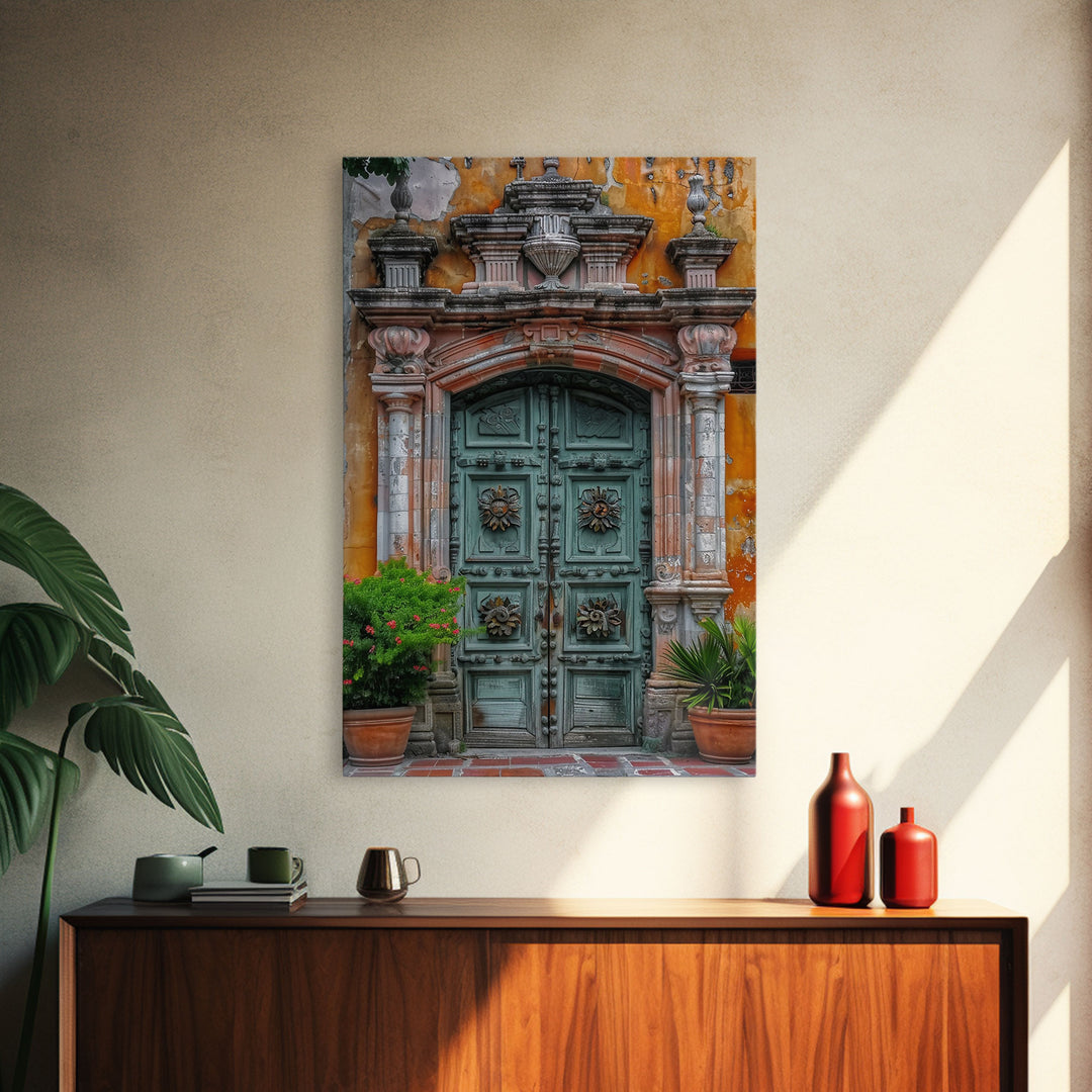 Change34 Colorful Indian Architecture Canvas Print, Traditional Art if India, Photography Print, Indian Wall Art, Living Room Decor