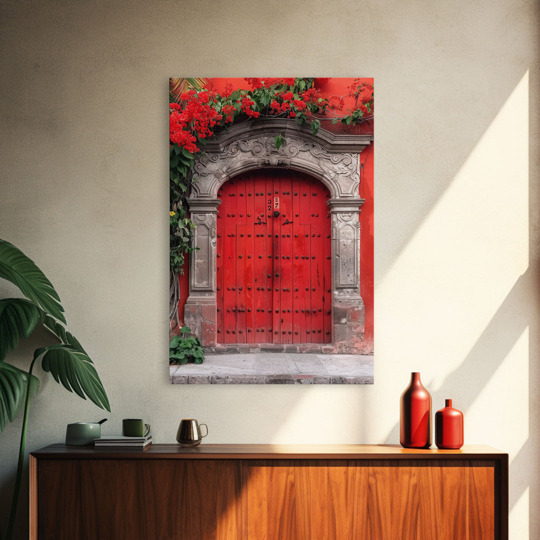 Change354 Architecture Print, 19th Century Architecture Photography, Mexico City Wall Art, Wood Framed Canvas Print