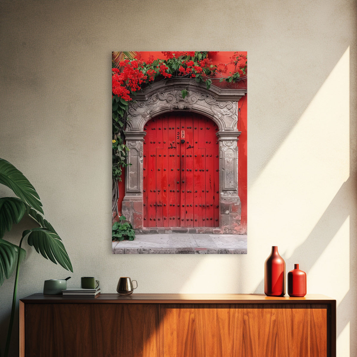 Change354 Architecture Print, 19th Century Architecture Photography, Mexico City Wall Art, Wood Framed Canvas Print