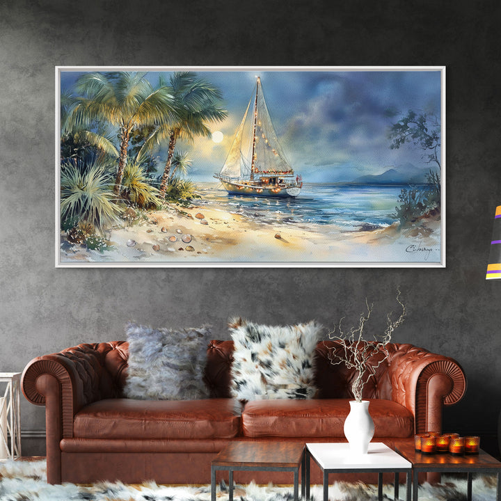 Rustic lakeside autumn art, fall cabin decor, cozy fall wall print, seasonal country home decor, framed canvas print, autumn nature art