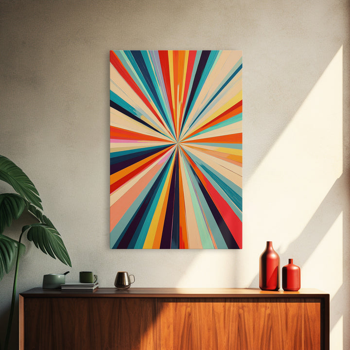 Mid Century Modern Vertical Print, Tall Narrow Art, Modern Vertical Wall Art Print, Abstract Art, Geometric Wall Art, Home Decor, Large Boho Wall Art