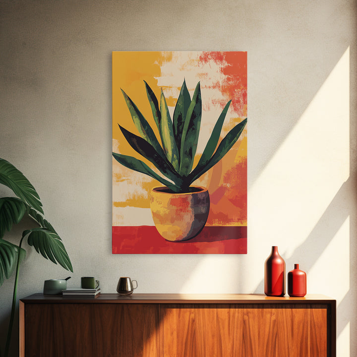 Aloe Vera Painting Print, Mexicano Wall Art, Southwestern Style Art, Arizona Art, Aloe Vera Art Print, Rustic Farmhouse home Decor, Kitchen Art