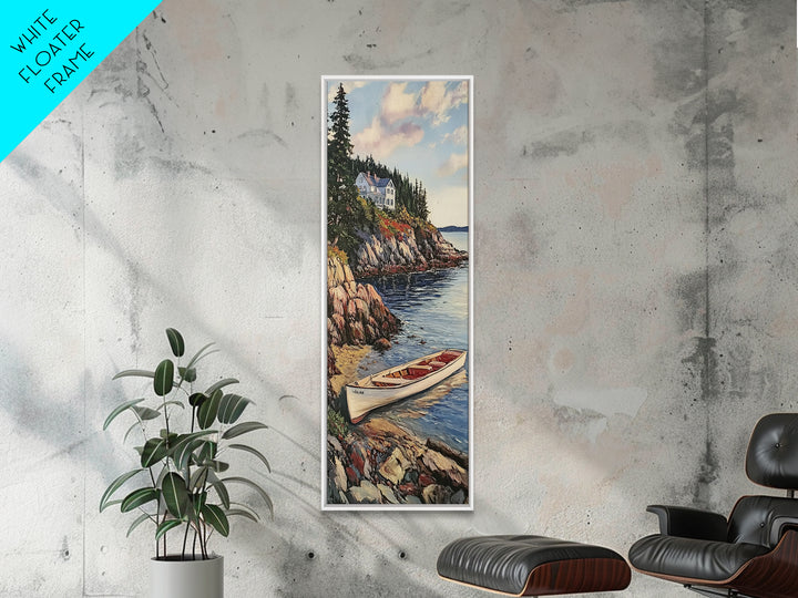 Canvas Print Rustic Farmhouse Art Deer Drinking Water In Forest Painting Tall Narrow Art Above Sofa Art Cozy Cabin Decor Above Bed Wall Art