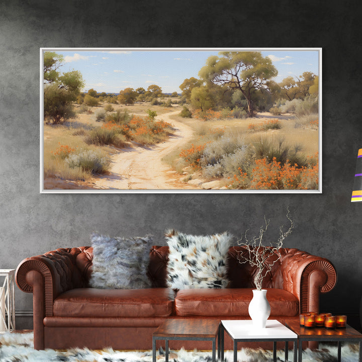 Landscape Oil Painting Canvas Print, West Texas Wall Art, West Texas Prairies, Made in Texas, Texan Art