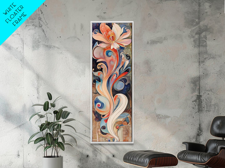 Canvas Print Art Nouveau Print Botanical Prints Floral Style Vertical Wall Art Chinoiserie Wall Art Rustic Decor Christmas Gift Idea