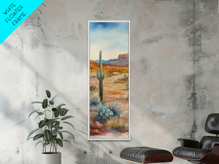 Canvas Print Desert Cactus Wall Art, Rustic Landscape Artwork, Southwest Farmhouse Decor, Bedroom Art, Gift Idea for Her