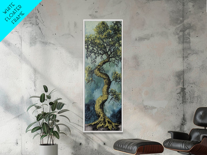 Oak Tree Art, Canvas Print, moody art, botanical prints, farmhouse art, vertical wall art, rustic art, extra wide art, above bed wall art