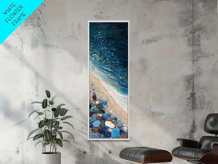 Mystical Torch, phoenix metal art, wabi sabi art, framed canvas, Ozymandias art, dark romance painting, blue and green wall art