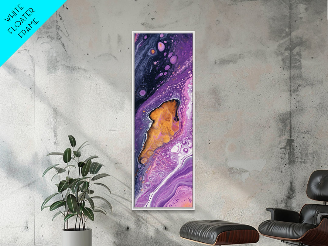 Abstract Purple Swirl, moody art, pink abstract art, sacred geometry wall art, therapy art, framed canvas print, living room art