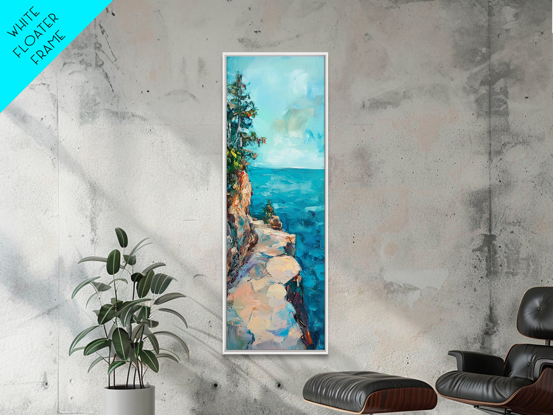 Lake Tahoe Art, Pine Tree Art, Nature Landscape, Above Sofa Art, Rustic Wall Art, Canvas Print, Living Room Art, Gift Idea