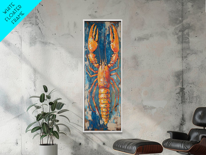 Lobster Painting, Coastal Wall Art, Nautical Decor, Seafood Art, Framed  Print, Rustic Wall Art, Farmhouse Art, Kitchen Wall Art