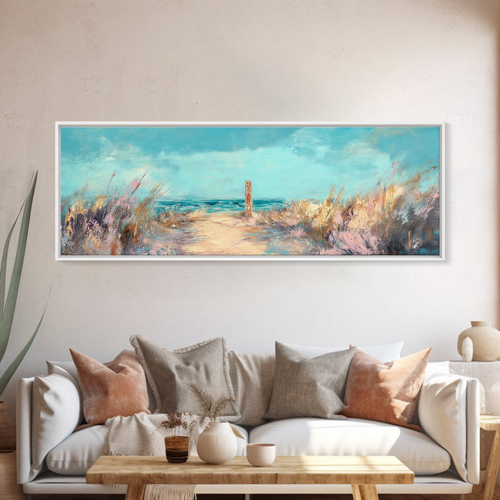 Ocean Breeze, Seaside Escape, Coastal Painting, Framed Canvas Print, Beach Wall Art, Home Decor, Modern Art, Bedroom Decor