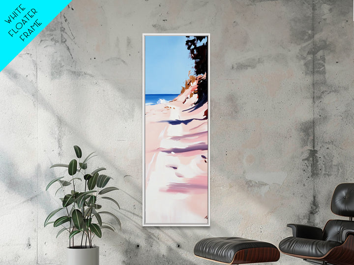 Beach Path, Sandy Shore, Tranquil Landscape, Canvas Print, Minimalist Wall Art, Nature Inspired Decor, Coastal Retreat, Serene Art