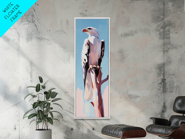 Bald Eagle, Majestic Bird, Wildlife Wall Art, Canvas Print, Nature Inspired Decor, Rustic Home Art, Minimalist Animal Paintin