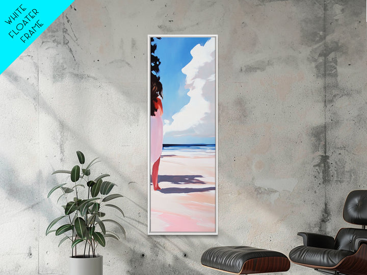 Beach Reflection, Coastal, Minimalist, Canvas Print, Modern Wall Art, Seaside Decor, Ocean Painting, Living Room Wall Art