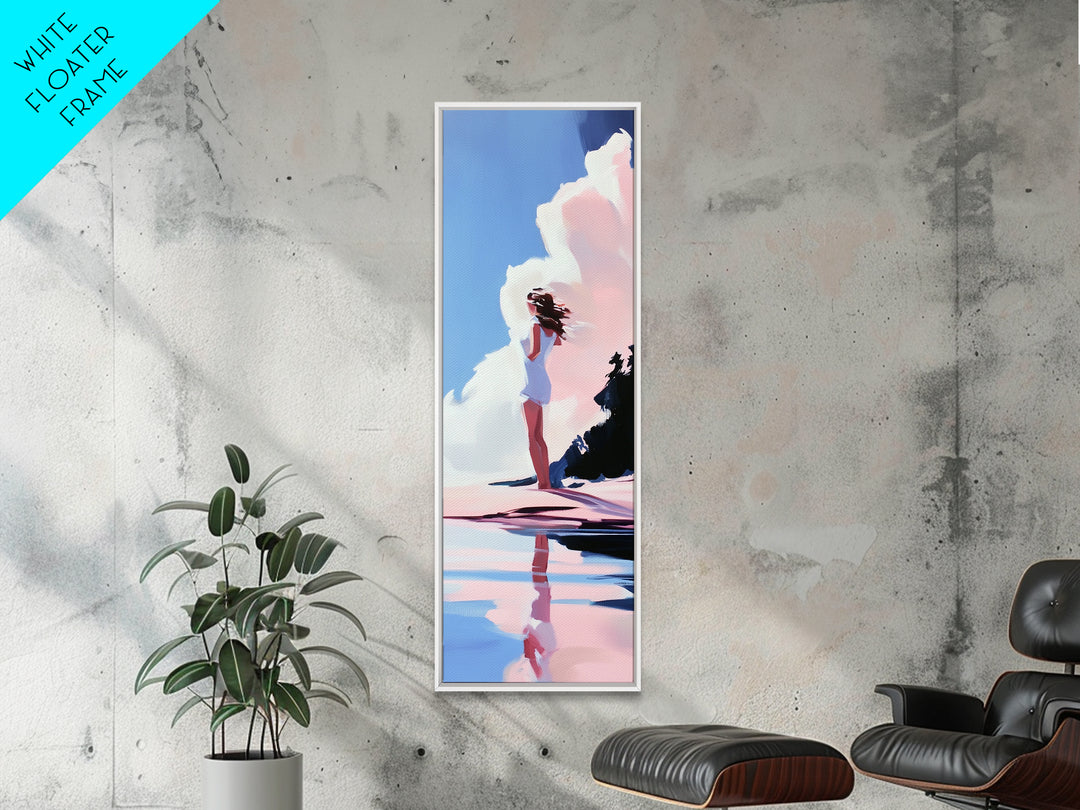 Beach Sunset, Coastal Art, Abstract Seascape, Modern Ocean, Canvas Print, Minimalist Art, Living Room Wall Art, Nautical Decor