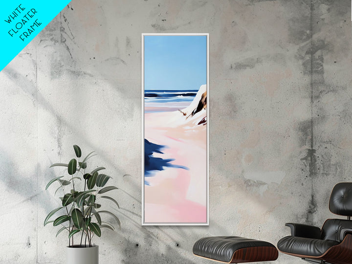 Ocean Shore, Coastal Landscape Art, Beach House Wall Decor, Pastel Seascape, Nautical Art, Tranquil Wall Art, Canvas Print