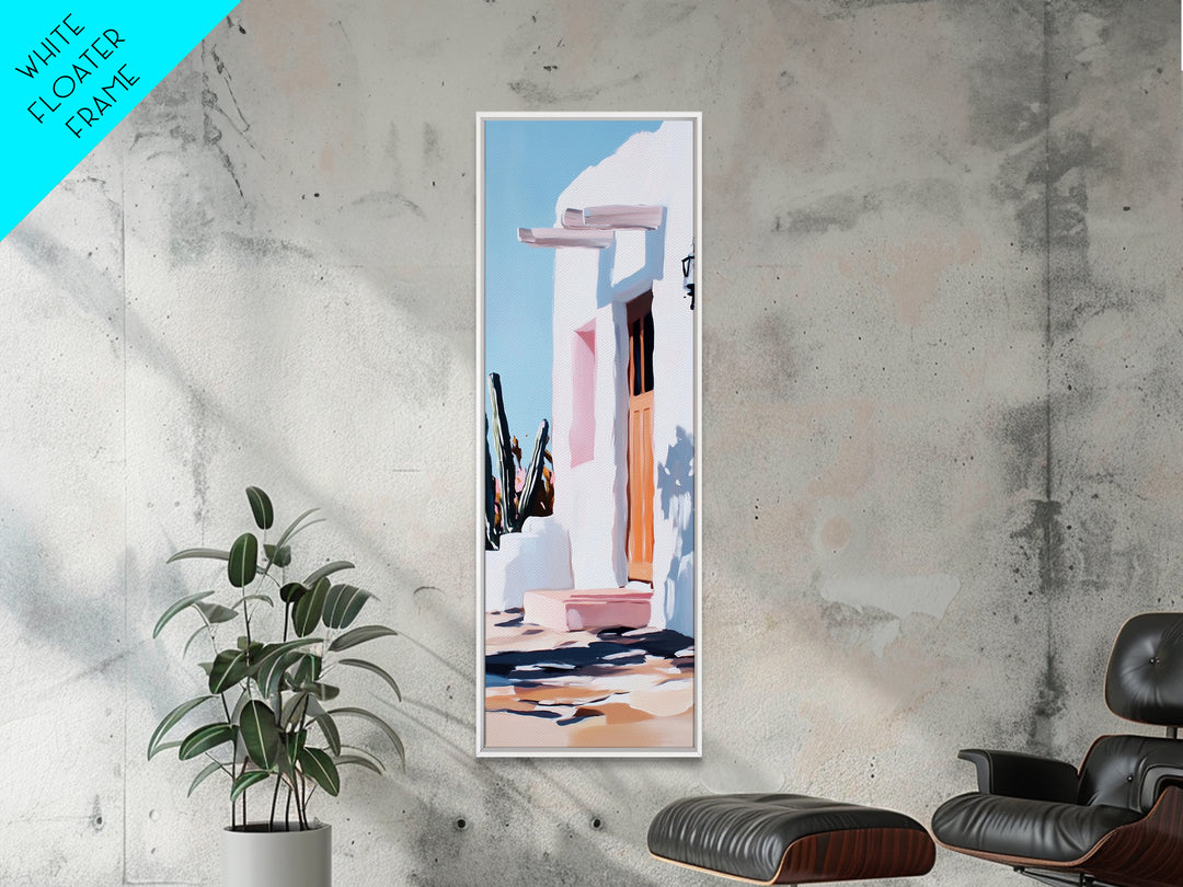 Desert Retreat, Southwestern Home, Boho Chic, Framed Canvas Print, Warm Earthy Tones, Living Room Wall Art, Spanish Style Decor