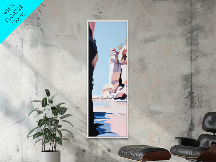 Rock Formations, Scenic Wall Art, Nature Canvas Print, Coastal Aesthetic, Modern Art, Earthy Tones, Landscape Painting, Zen Decor