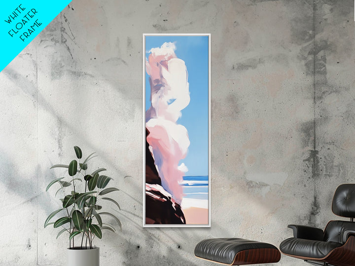 Coastal Clouds, Sunset Bliss, Ocean Horizon, Canvas Print, Beach Home Decor, Minimalist Wall Art, Seascape Aesthetic, Living Space Art