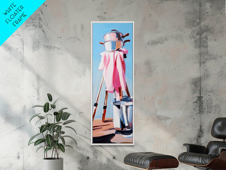 Cooking Still Life, Modern Kitchen Art, Abstract Realism, Framed Canvas Print, Unique Home Decor, Contemporary Art, Chefs Kitchen Wall Art