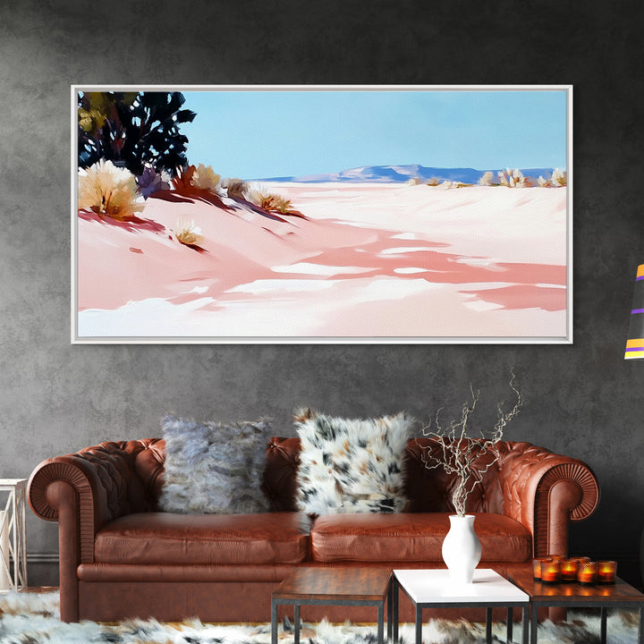 Desert Path, Serene Landscape, Southwest Art, Minimalist Nature Print, Living Room Wall Art, Earthy Aesthetic, Canvas Print, Home Decor