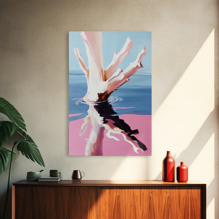 Abstract, Ocean Reflection, Coastal Art, Canvas Print, Modern Beach Wall Art, Minimalist Decor, Water Painting, Living Room Wall Art