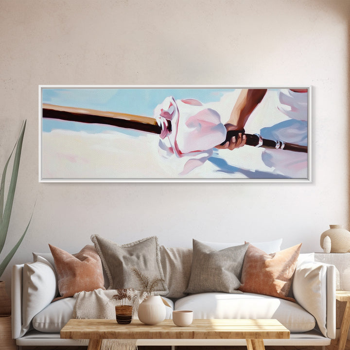 Coastal Serenity, Beach House Decor, Minimalist Ocean Art, Tranquil Seascape, Framed Canvas Print, Nautical Wall Art, Living Room Art