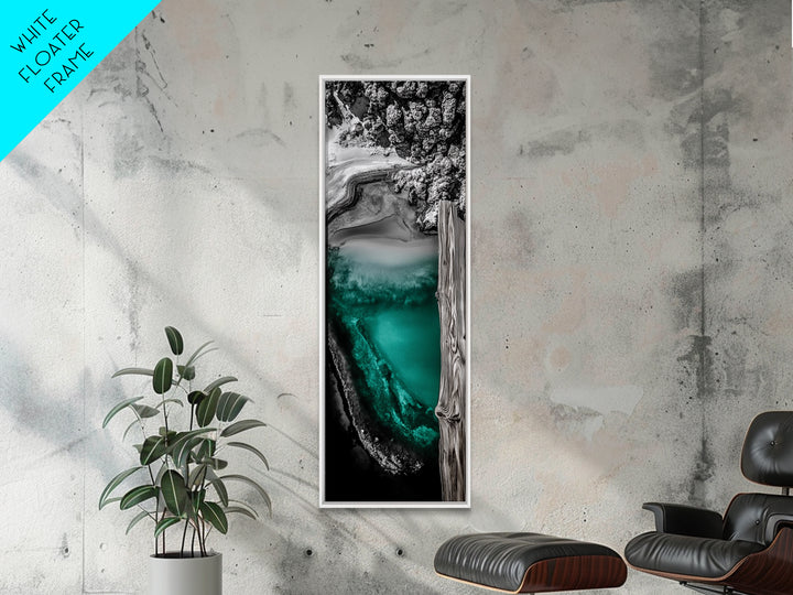Abstract Landscape, Nature Wall Art, Modern Home Decor, Canvas Print, Blue Green Painting, Living Room Artwork, Large Wall Art