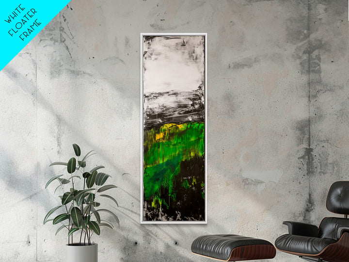 Abstract Meadow, Green Fields, Contemporary Landscape, Nature Inspired Art, Textured Painting, Rustic Wall Decor, Canvas Print