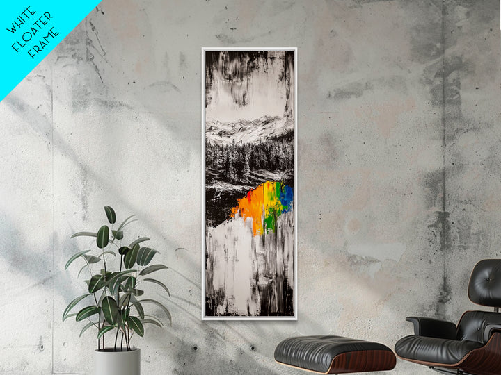 Autumn Hills, Colorful Fall Landscape, Rustic Cabin Art, Modern Impressionist, Vibrant Nature Scene, Canvas Print