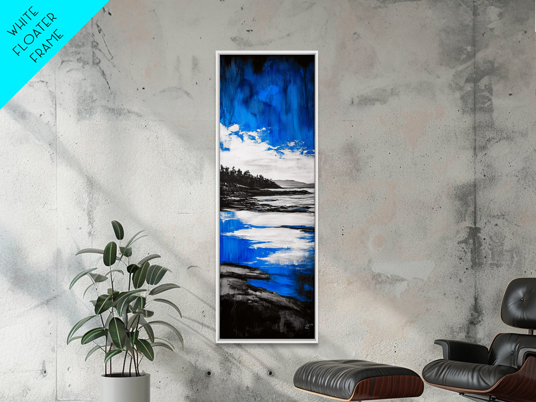 Coastal Serenity, Blue Ocean, Seascape, Canvas Print, Beach House Decor, Modern Wall Art, Minimalist Art, Living Room Wall Art