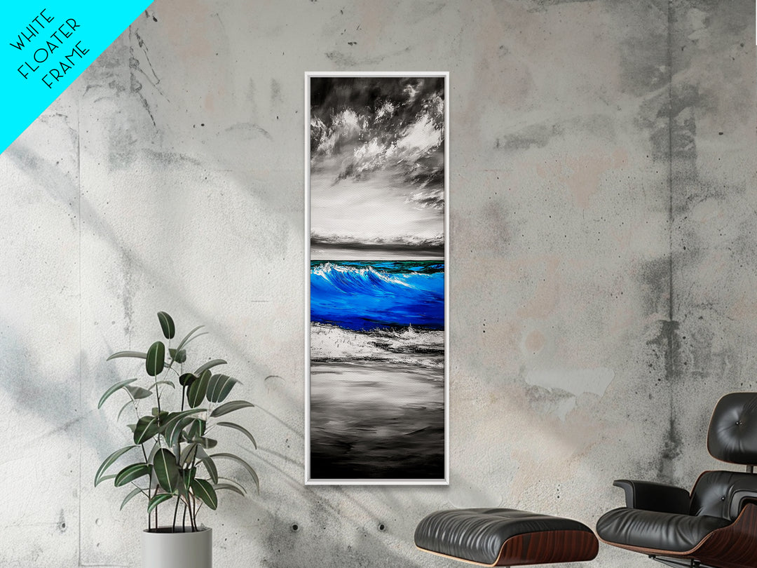 Ocean Wave, Coastal Decor, Beach Wall Art, Canvas Print, Blue Water Painting, Nautical Art, Living Room Wall Art, Ocean Lover Gift