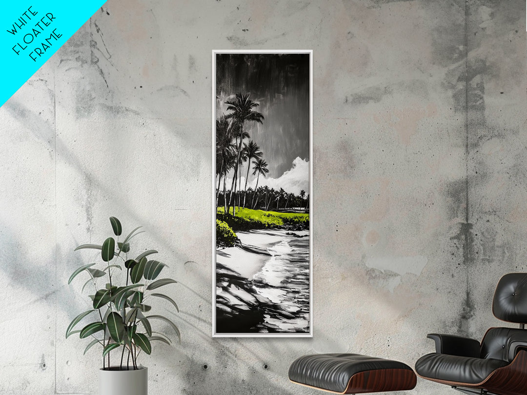 Beach Shore, Serene Seascape, Tranquil Ocean Art, Canvas Print, Coastal Wall Decor, Living Room Art, Soothing Home Decor