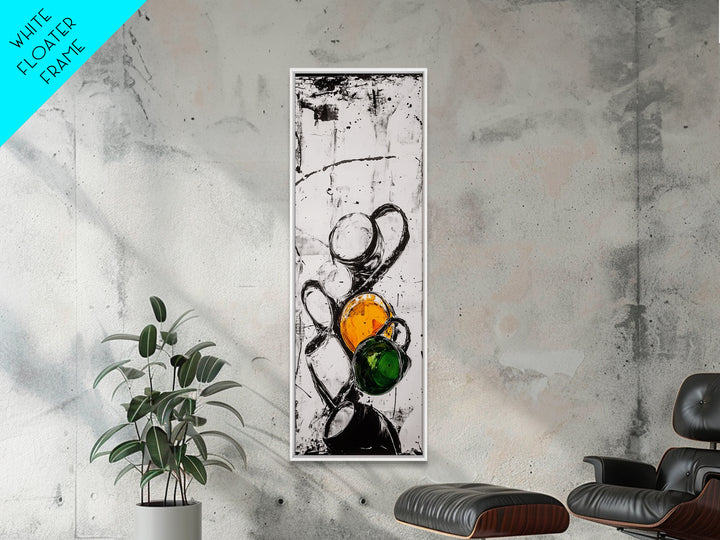 Coffee, Cups, Abstract, Canvas Print, Kitchen Wall Art, Minimalist Coffee Decor, Black and White Modern Art, Cafe Style, Chic Artwork