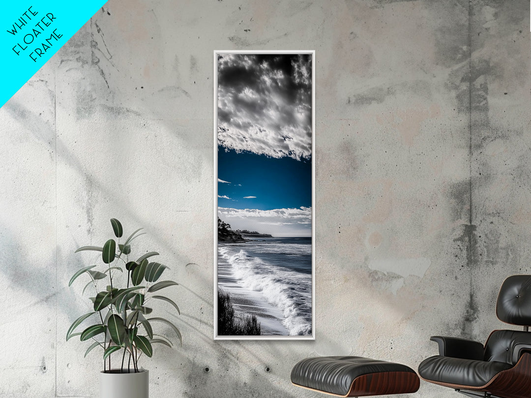 Blue Ocean Waves, Coastal Wall Art, Seascape Photography, Modern Beach Decor, Nautical Art, Living Room Wall Art, Canvas Print