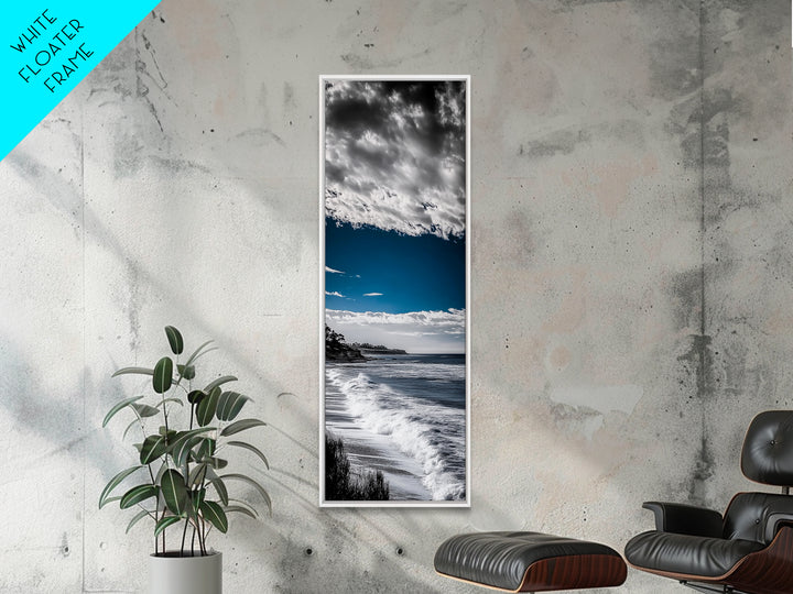 Blue Ocean Waves, Coastal Wall Art, Seascape Photography, Modern Beach Decor, Nautical Art, Living Room Wall Art, Canvas Print