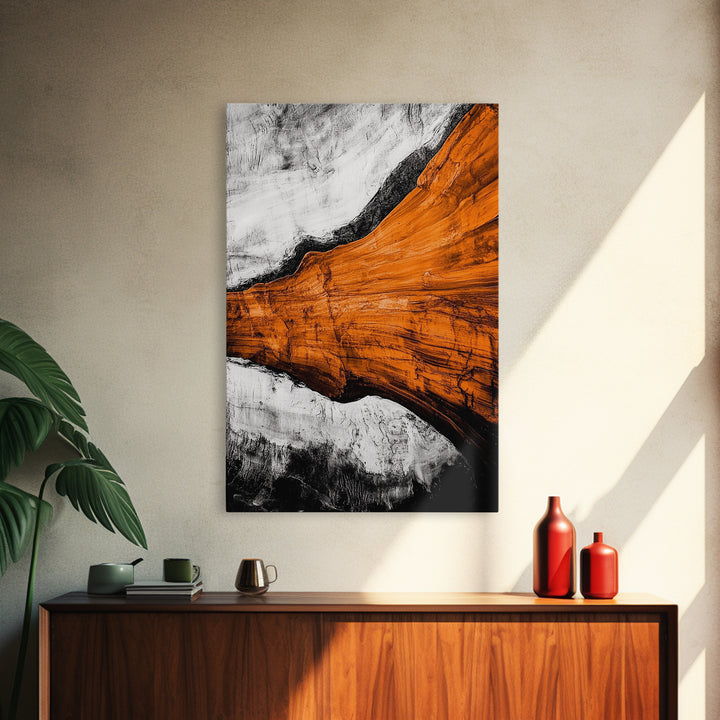 Desert Abstract, Earthy Canvas Print, Warm Toned Art, Southwest Wall Decor, Modern Boho Painting, Minimalist Home Artwork