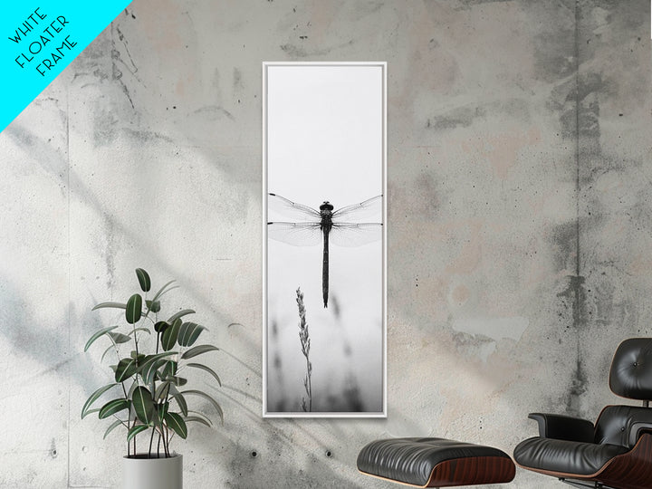 Dragonfly, Nature Wall Art, Insect Print, Minimalist Style, Canvas Print, Neutral Wall Decor, Bedroom Wall Art, Boho Botanical Insect