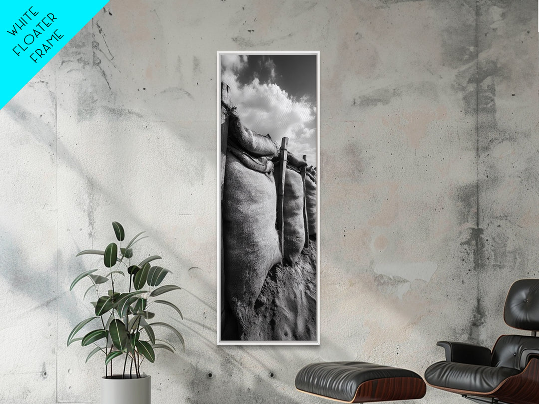 Burlap Sacks, Earthy Texture, Farm Supply Scene, Rustic Black and White Canvas Print, Country Kitchen Art, Pantry Wall Decor, Office Wall Art