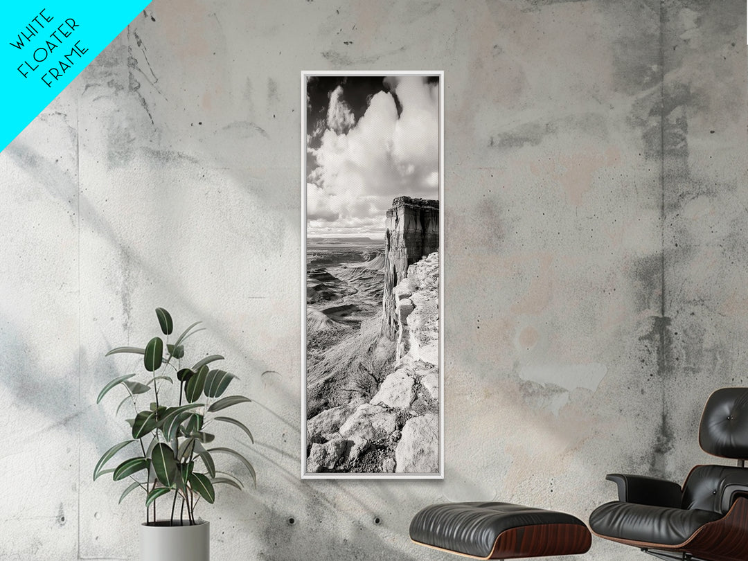 Canyon Cliffs, Desert Rock, Expansive Plateau View, Canvas Print, Living Room Wall Art, Western Decor, Rustic Landscape, Nature Photography