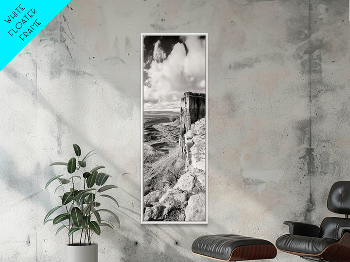 Canyon Cliffs, Desert Rock, Expansive Plateau View, Canvas Print, Living Room Wall Art, Western Decor, Rustic Landscape, Nature Photography