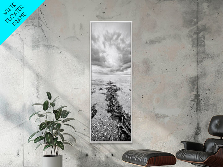 Seaweed Trail, Ocean Depth, Coastal Texture, Shoreline Calm, Marine Inspired Canvas Print, Minimalist Bathroom Wall Art, Ocean Decor