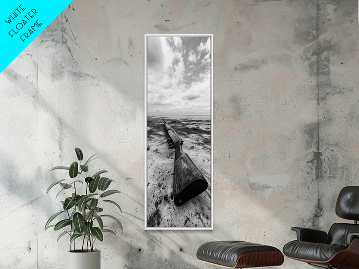 Shotgun Beach, Western Art, Coastal Edge, Canvas Print, Masculine Wall Decor, Cabin Style, Rustic Photography, Dramatic Sky