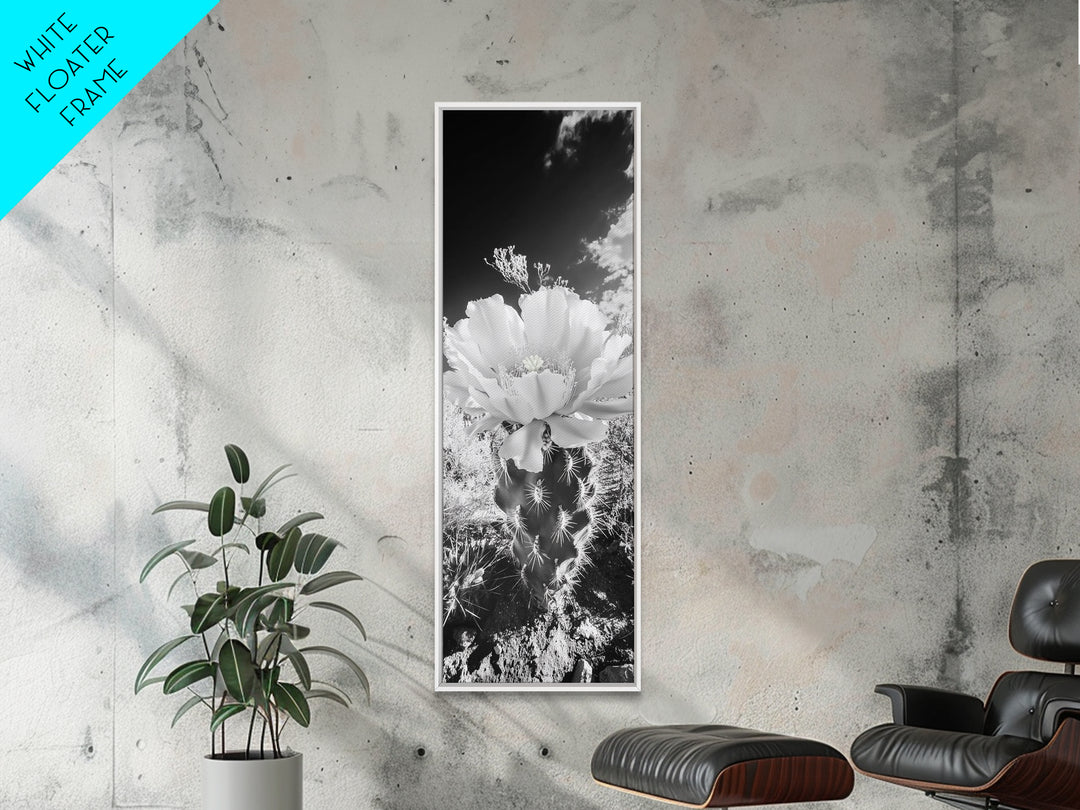 Desert Bloom Cactus, Southwest Art, Nature Floral Print, Cactus Photography, Framed Canvas Print, Kitchen Wall Art, Boho Wall Decor