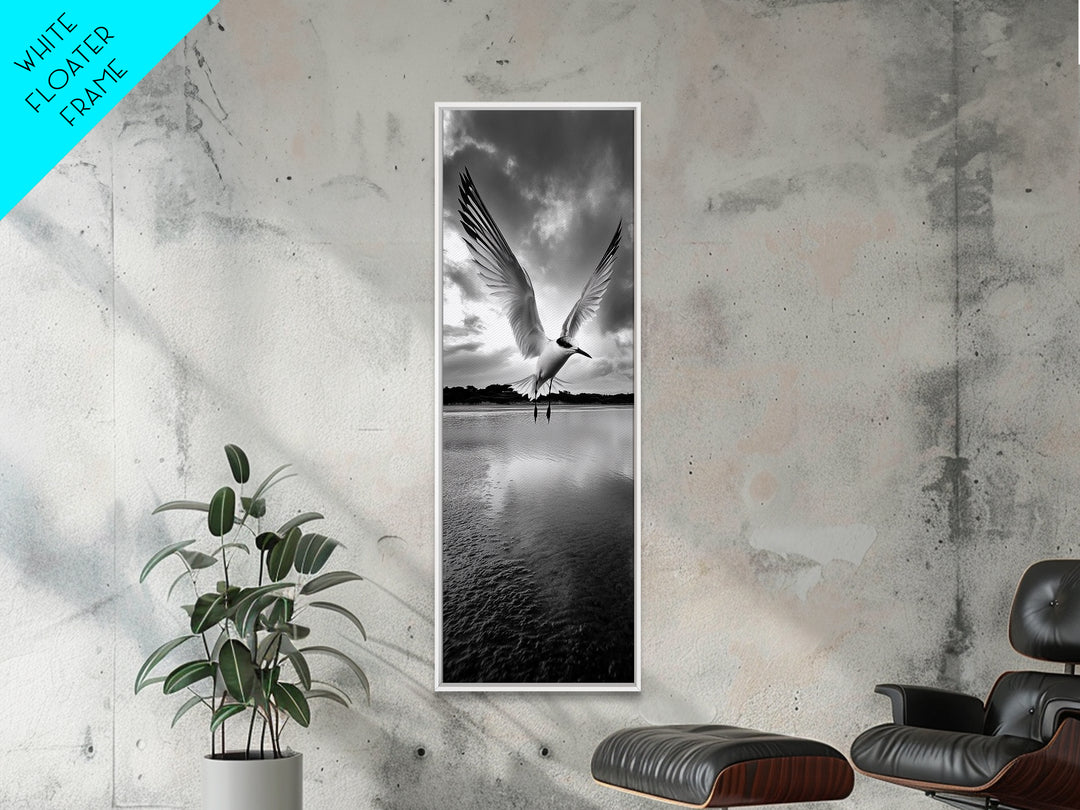 Soaring Bird, Ocean Wings, Nature Flight, Sky Spirit, Canvas Print, Coastal Wall Art, Beach House Decor, Modern Bird Photography