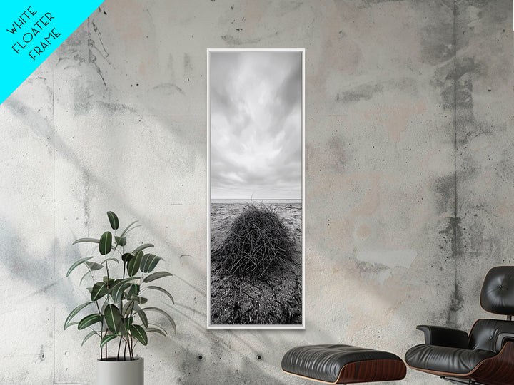 Drift Bundle, Desert Shore, Coastal Minimal, Framed Canvas Print, Moody Beach Photography, Boho Wall Decor, Autumn Entryway Art
