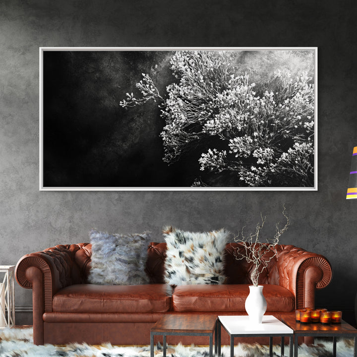 Botanical Texture, Nature Closeup Art, Modern Organic Aesthetic, Framed Canvas Print, Bedroom Wall Art, Neutral Boho Wall Decor